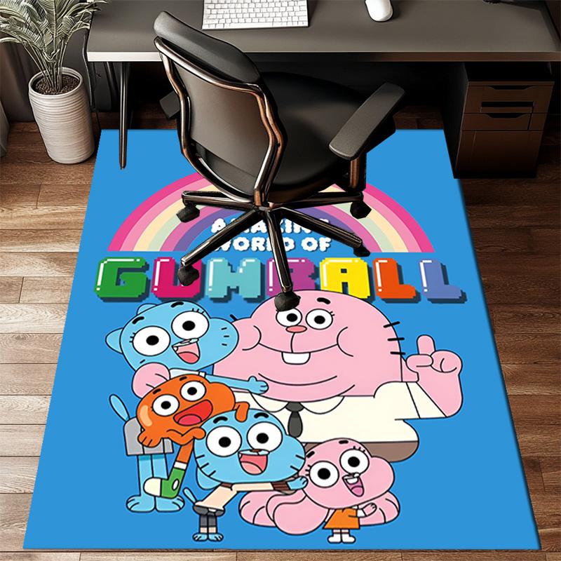 Gum-ball's Amazing World Floor Mat for Living Room, Game Rooms, Office, Bedroom, Office Floor Mat Playful Design, Christmas fan gifts