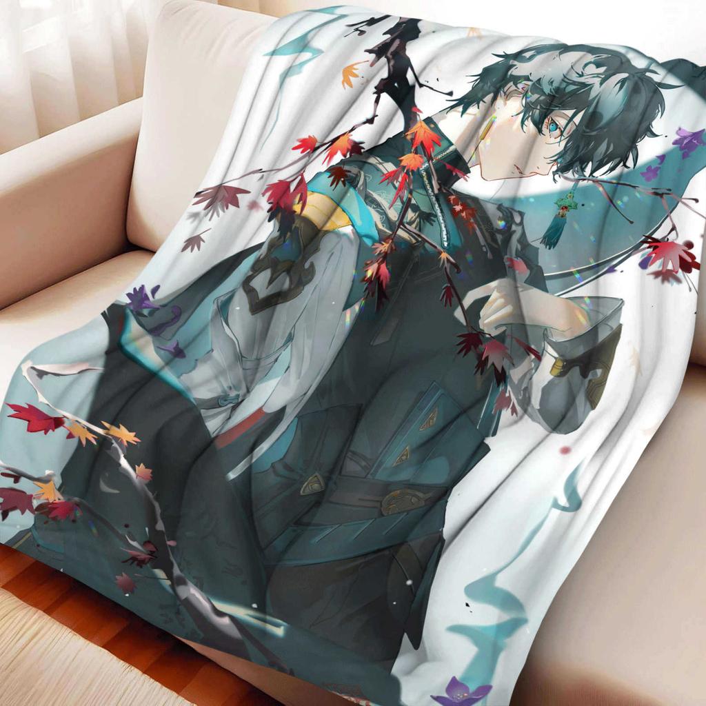 Cartoon Honkai: Star Rail Dan Heng Flannel Blanket Cover Warmth Soft Anime Nap Blanket Multifunctional Decor Universal Blankets