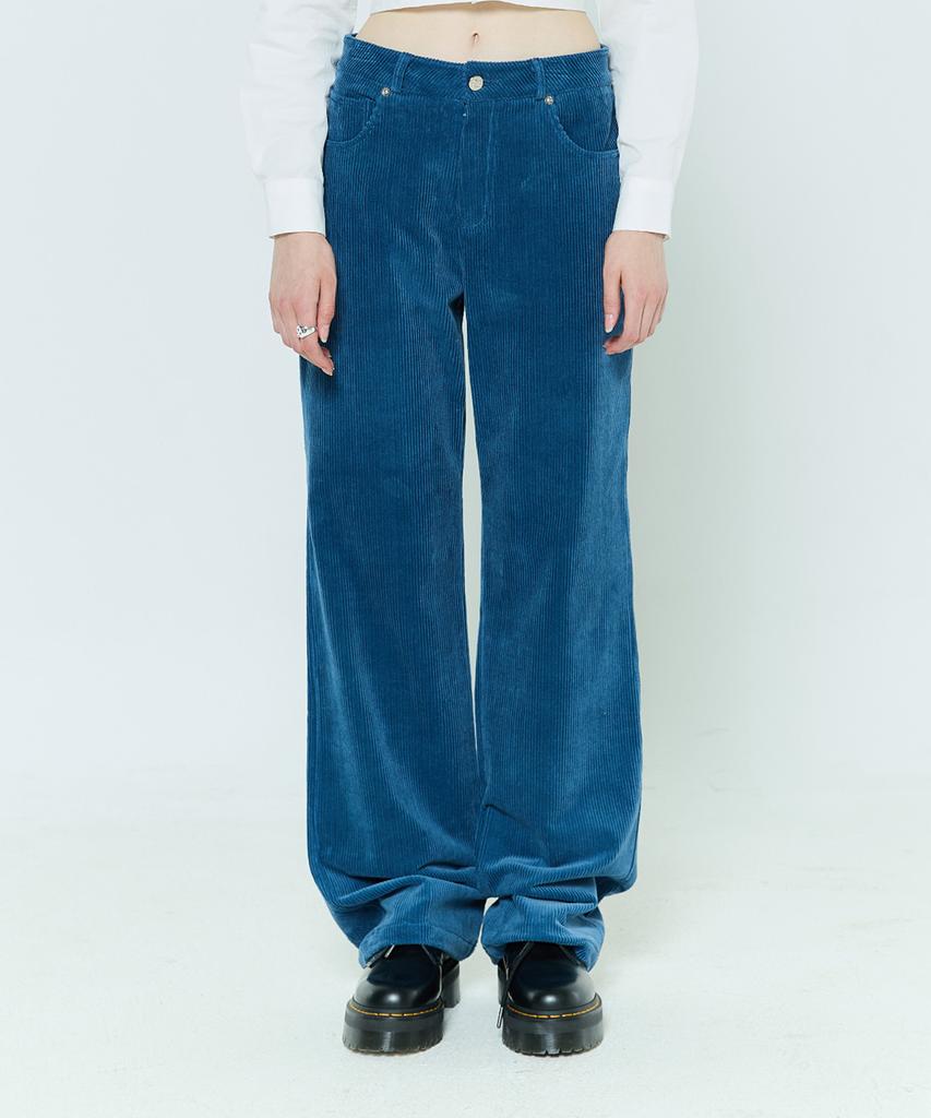 LARTIGENT L6 Corduroy Straight Pants(Blue)