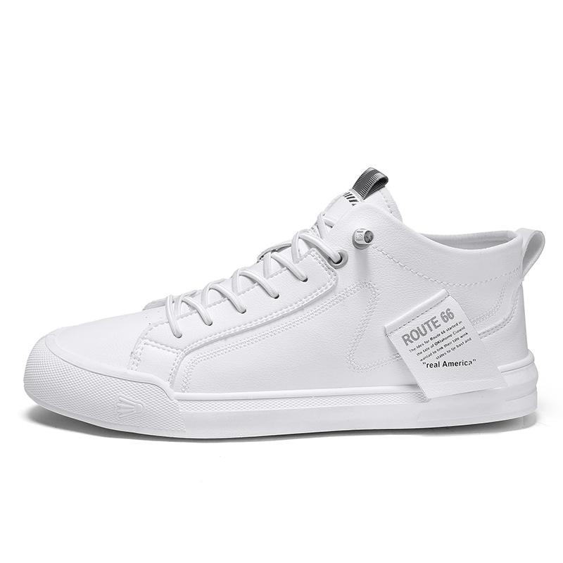 Fashion Classic Men's White Shoes, Men's Flat-soled Comfortable Casual Shoes, Outdoor Walking Shoes, Fashionable Casual Sports Shoes