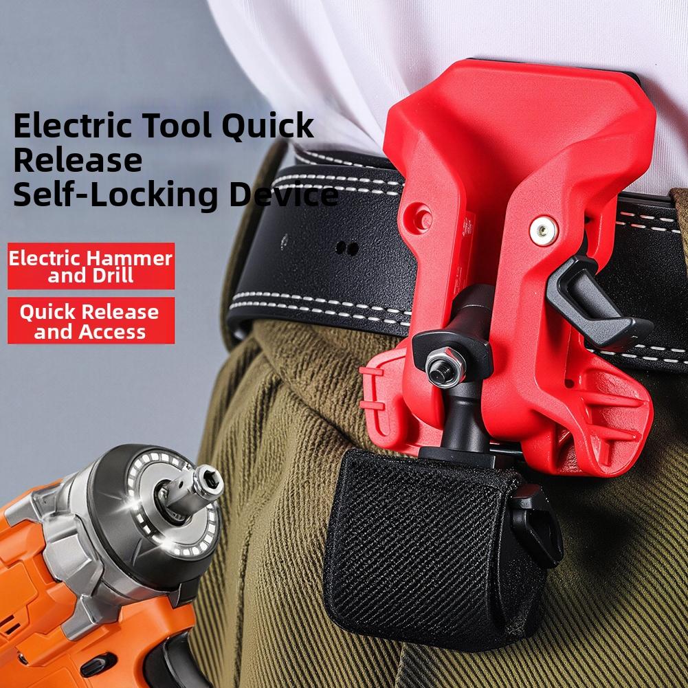 Self-locking Drill Hook Secure Self-Locking For Ultimates Tool Safety. Outdoor Electrical Maintenance