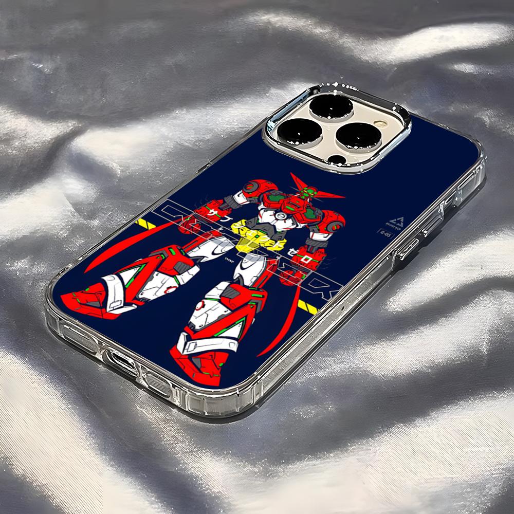 Getter Robo Phone Case For IPhone 17 Pro Max 16 15 14 Pro Max IPhone 13 Pro Max 11 Plus Transparent Cover
