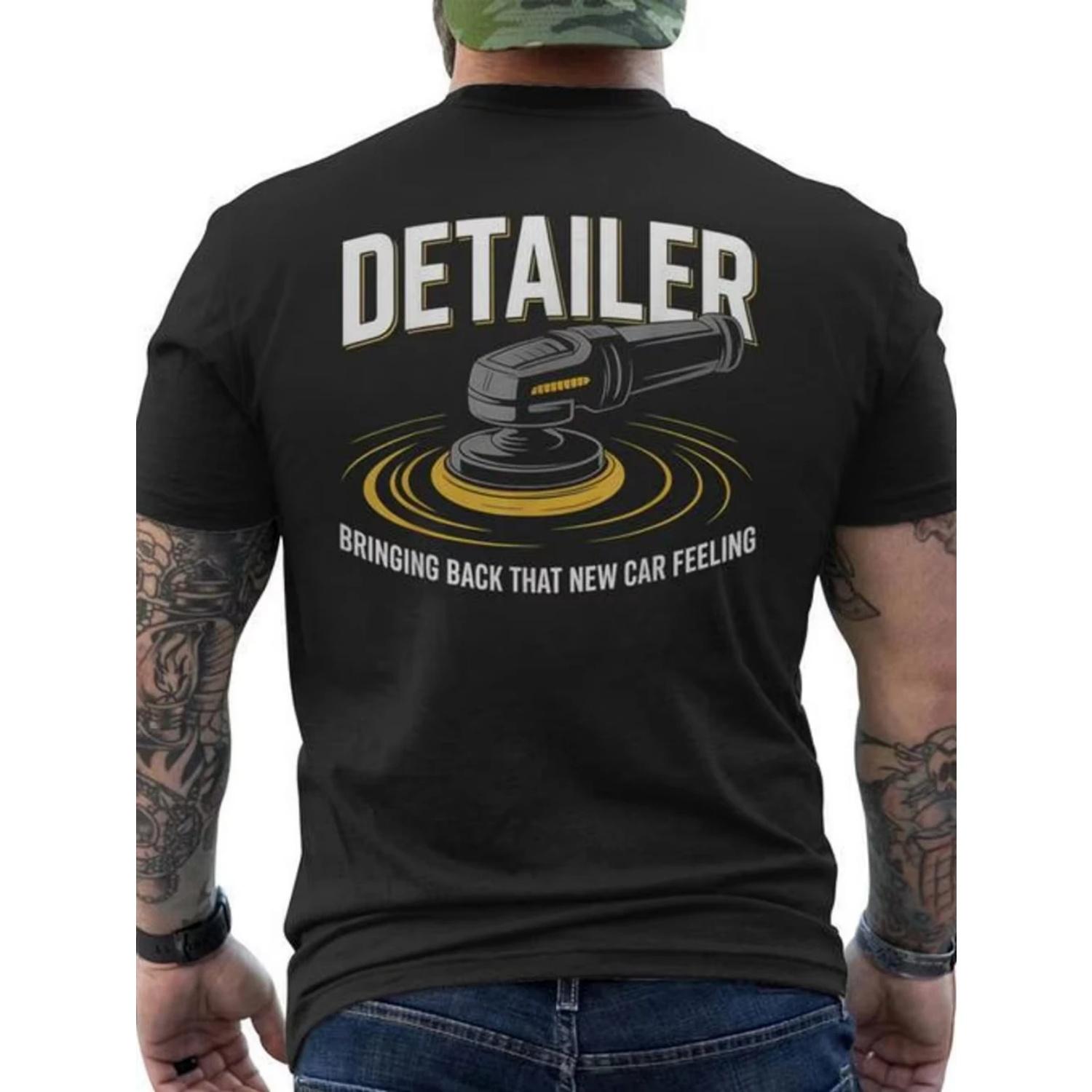 

Men S Black Automotive Graphic Tee Features That Enhance The Experience of A New Car Printed on The Back Tee for Car Lovers S чёрный