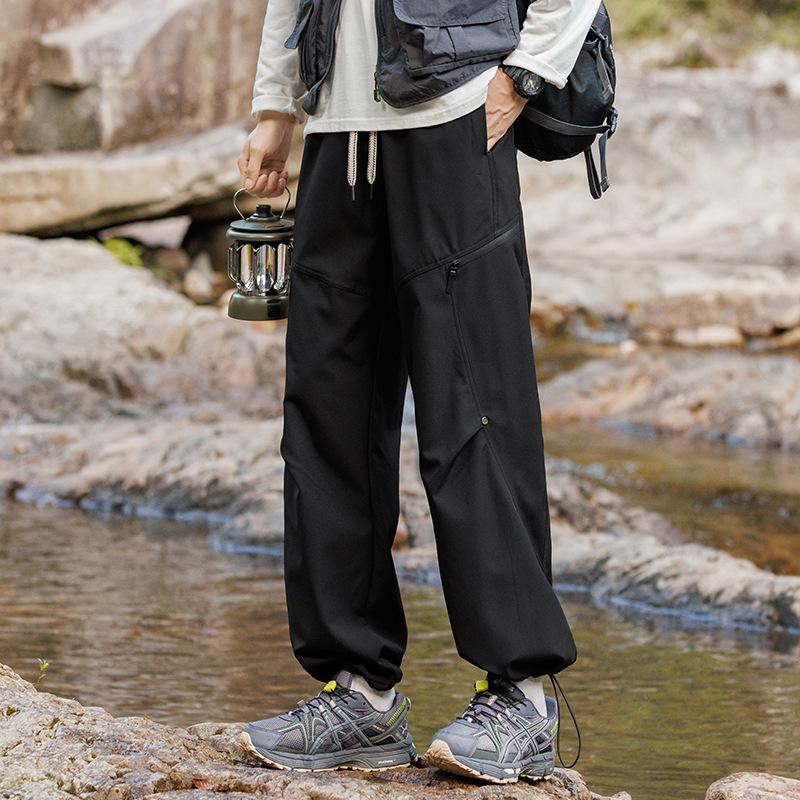 

Men s Outdoor Waterproof Charging Pants New Autumn Straight Trousers Comfortable Outdoor Leisure M