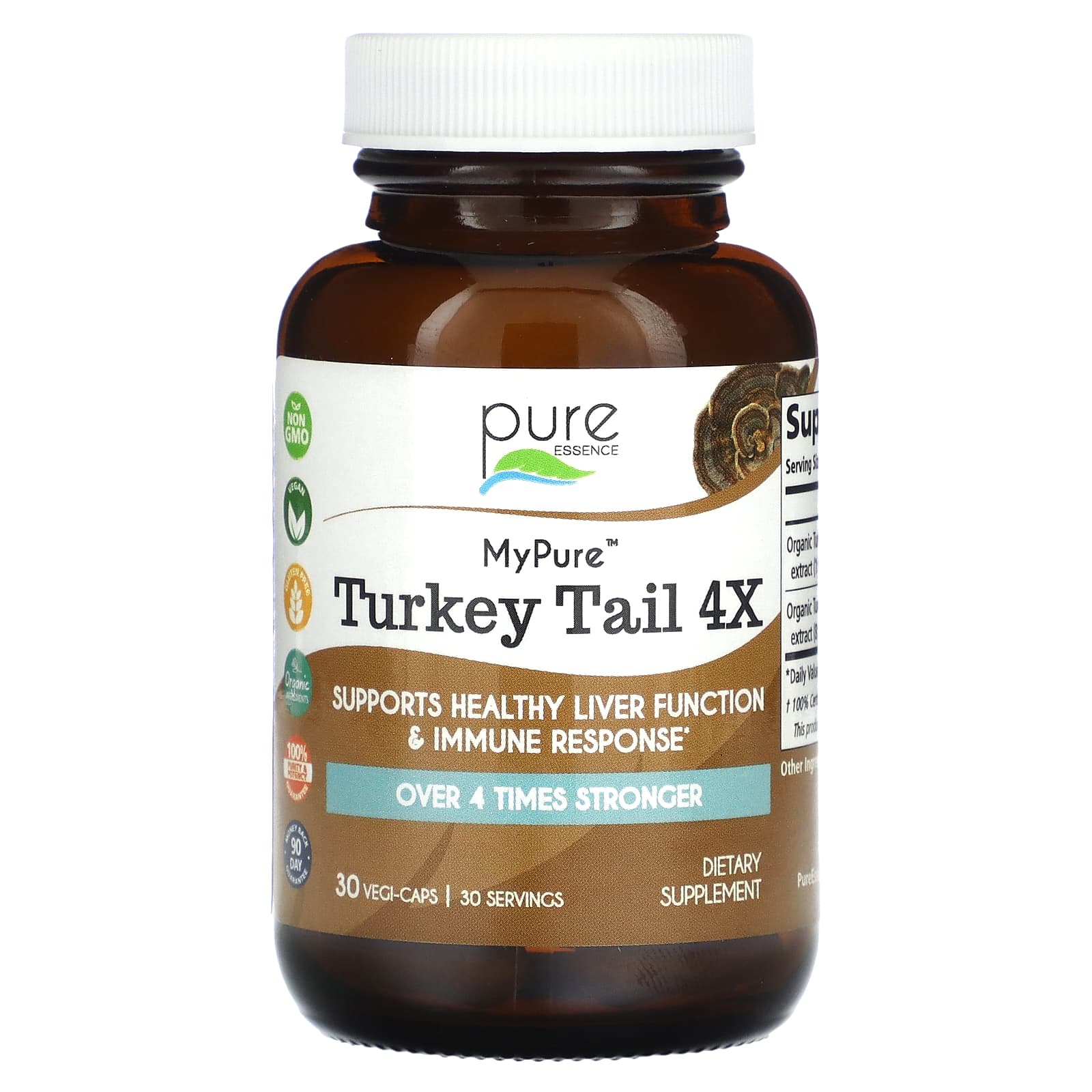 

Mypure, Türkiye Tail 4X, Veggie Capsules 30