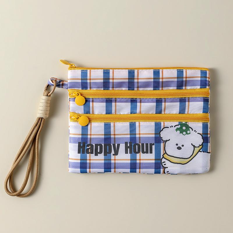 Многофункциональный милый держатель для ID и паспорта с трехслойным хранением