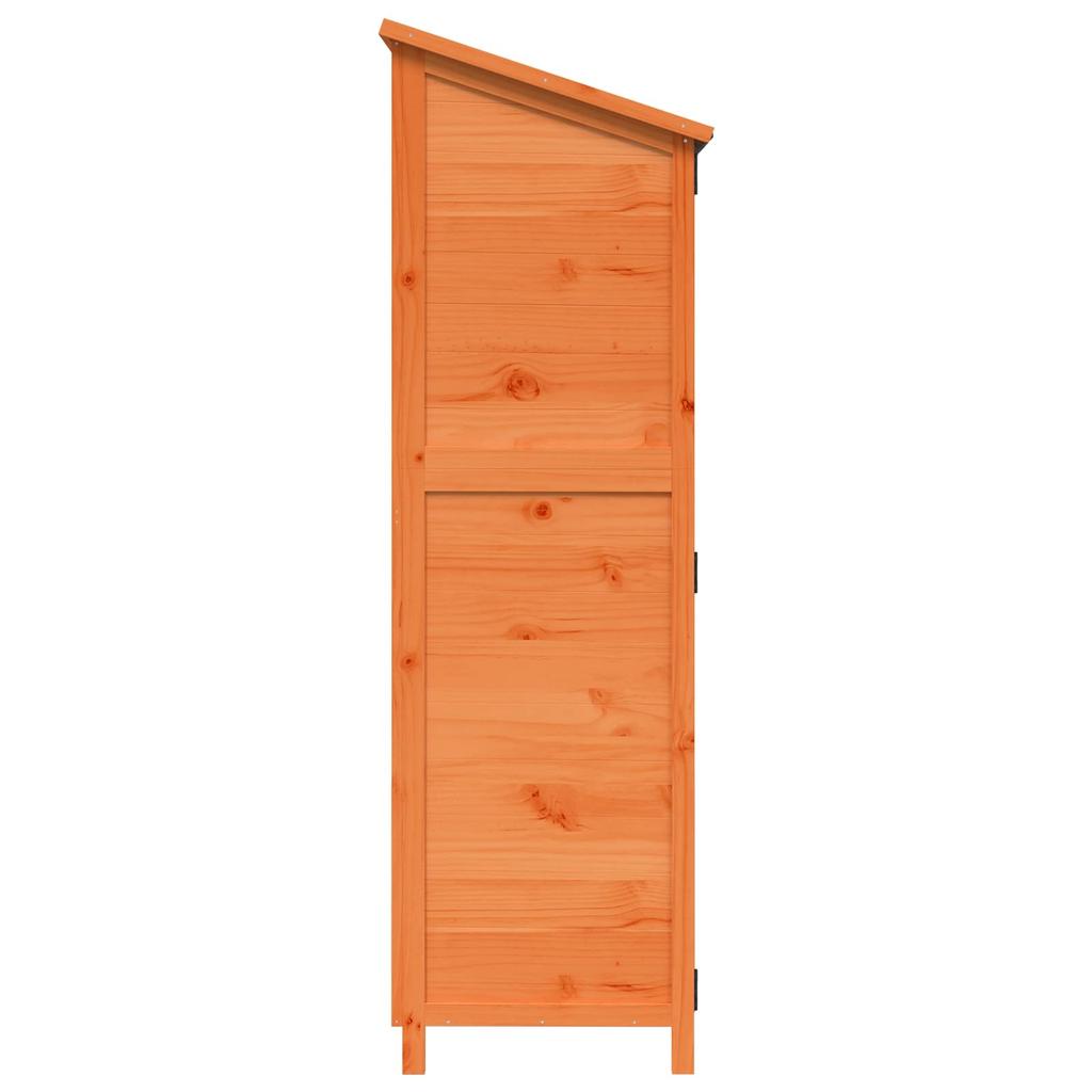 Garden Shed Brown 59.5 x 56 x 176.5 cm Solid Spruce Wood