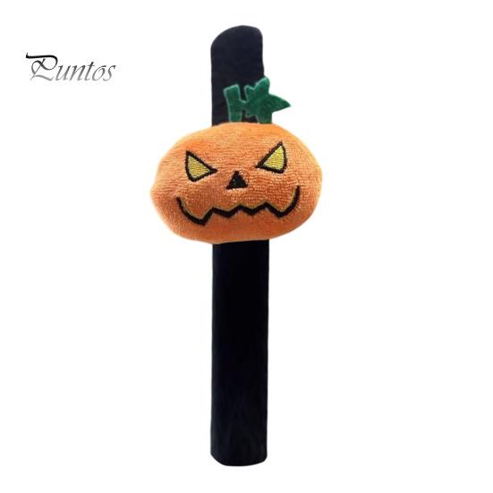 Funny Party Decoration Props Halloween Stuffed Slap Bracelet, Plush Pumpkin Ghost Bat Skull Cat Cute Wrist Toys Band for Boys Girls Favors Soft Wraps