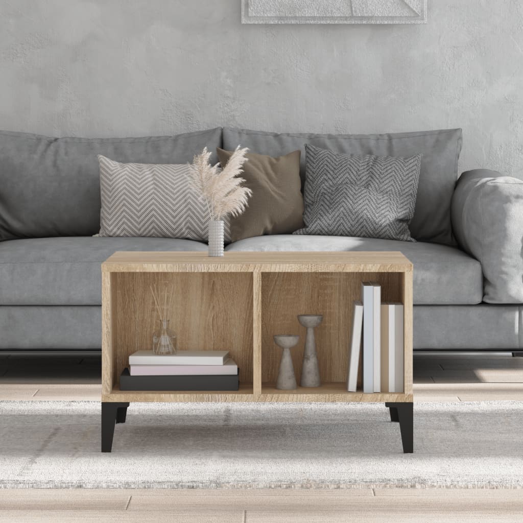 Coffee Table, Sonoma Oak 60x50x36.5 Cm Wood-based Material