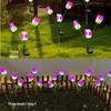 Low Voltage LED Solar Courtyard Light - Super Bright Tulip Stake, Waterproof for Outdoor Atmosphere