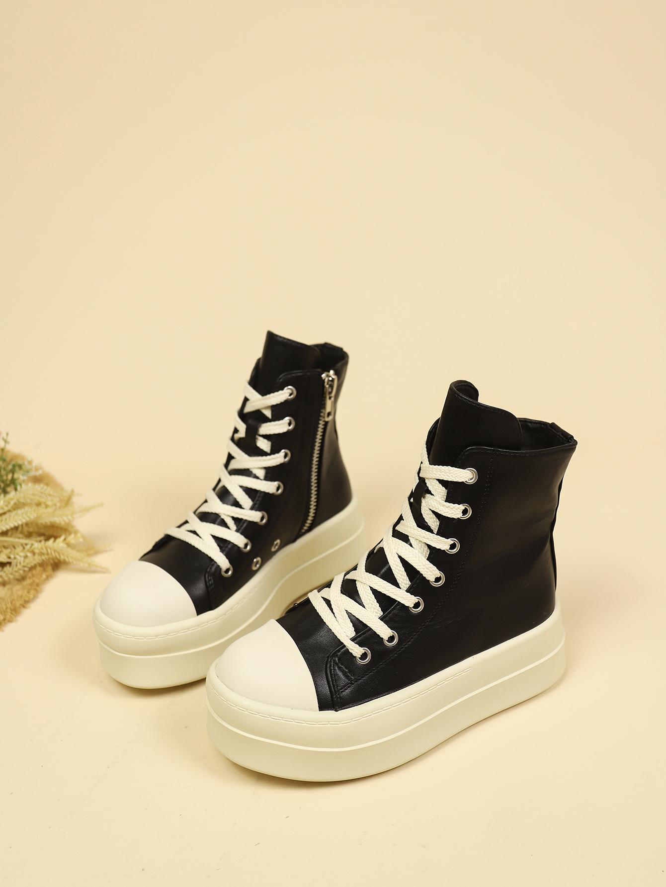 

Мужская и женская обувь, парусиновые туфли на платформе, гигантские туфли, черные, для ходьбы, скейтбординга, высокие дизайнерские туфли для мужчин и женщин 42