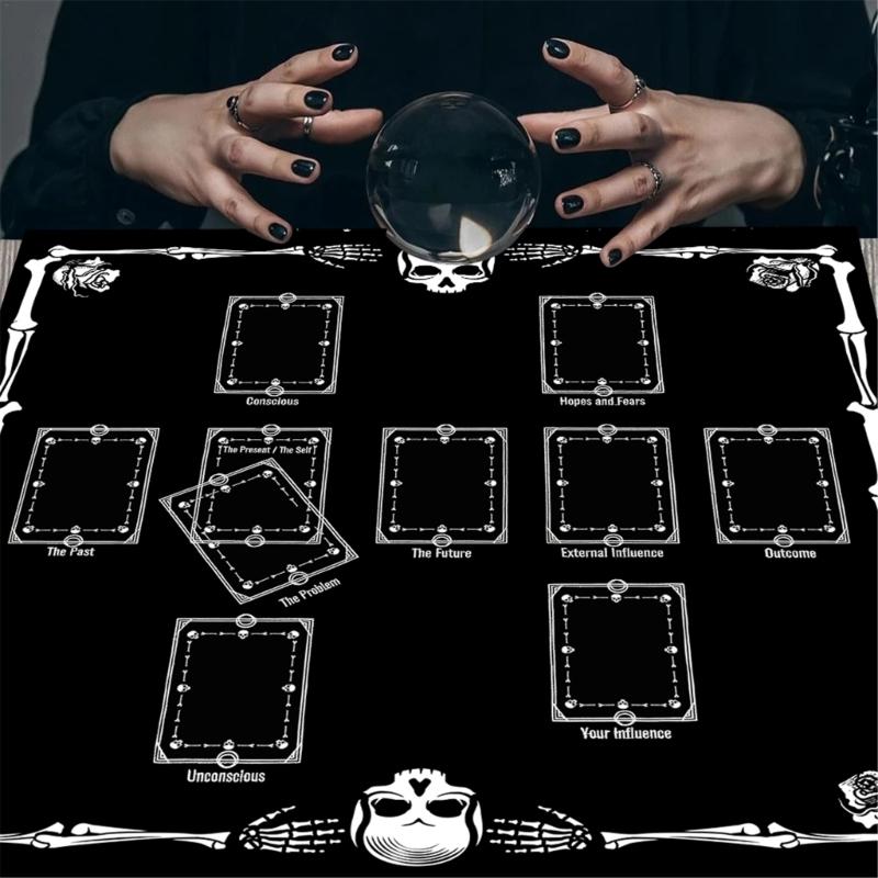 Tarot Tischdecke Altartuch Karten zum Kartenlegen Astrologie Tischdecke Divinations Kartentuch Wandteppich Wanddekoration