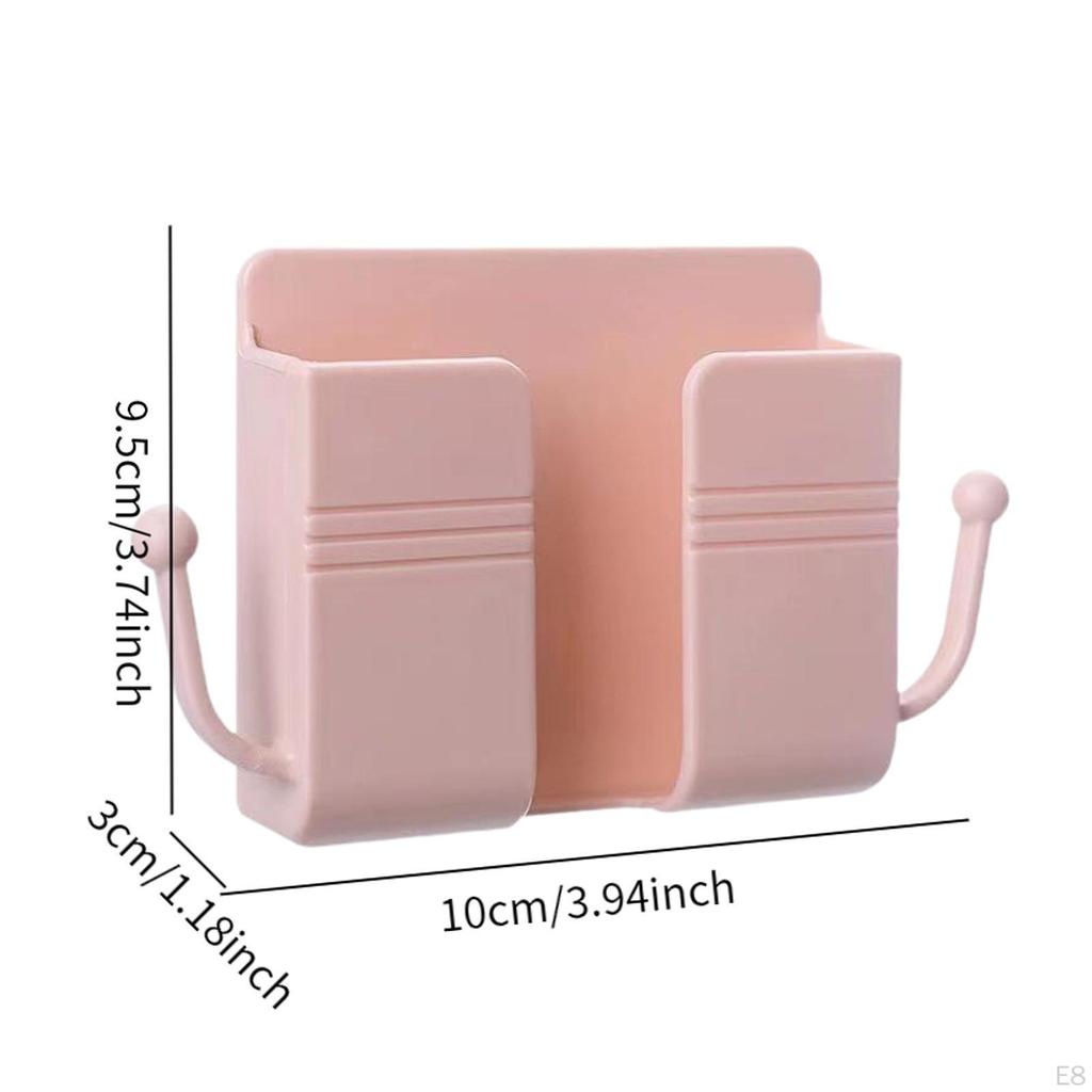 Sleek Wall Mount Phone Holder Storage Solution for Home And Office