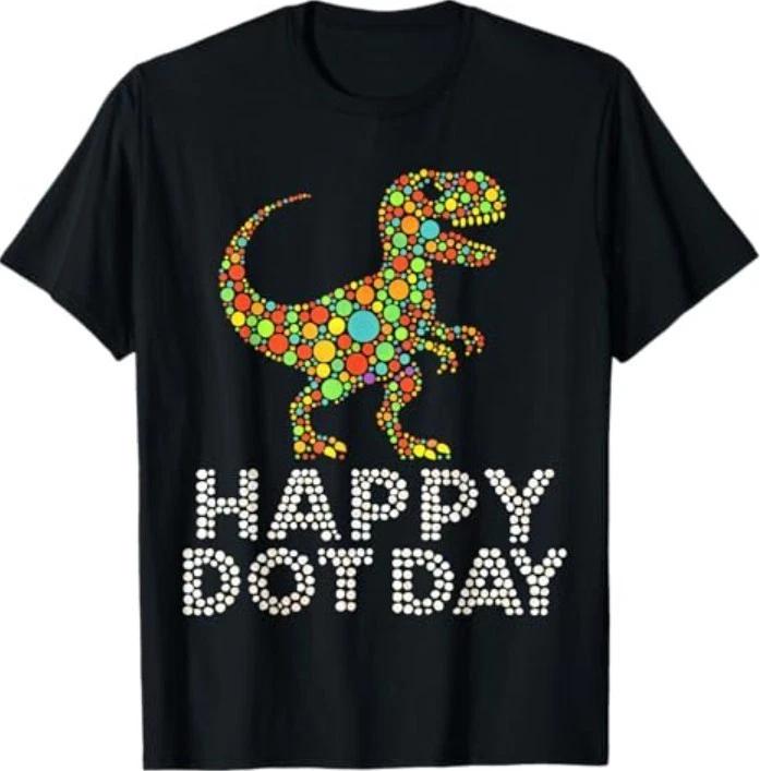 Dot Day 2025 September 15th Polka Dot T-Rex T-Shirt XXXXL
