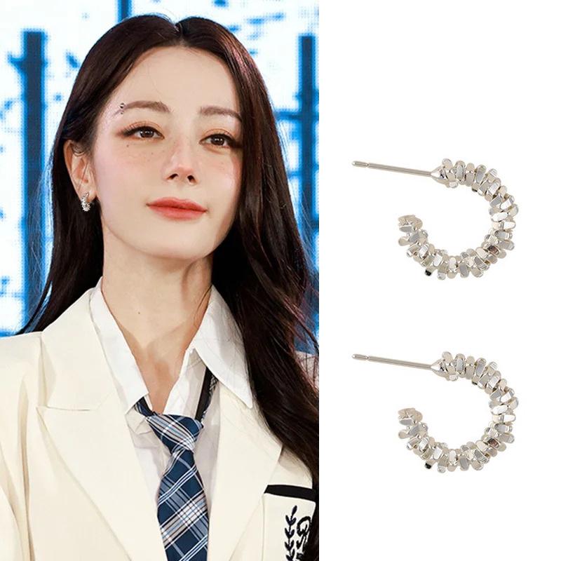 Elegant Butterfly Flower Stud Earrings - S925 Silver Needle, High-End and Versatile for Women