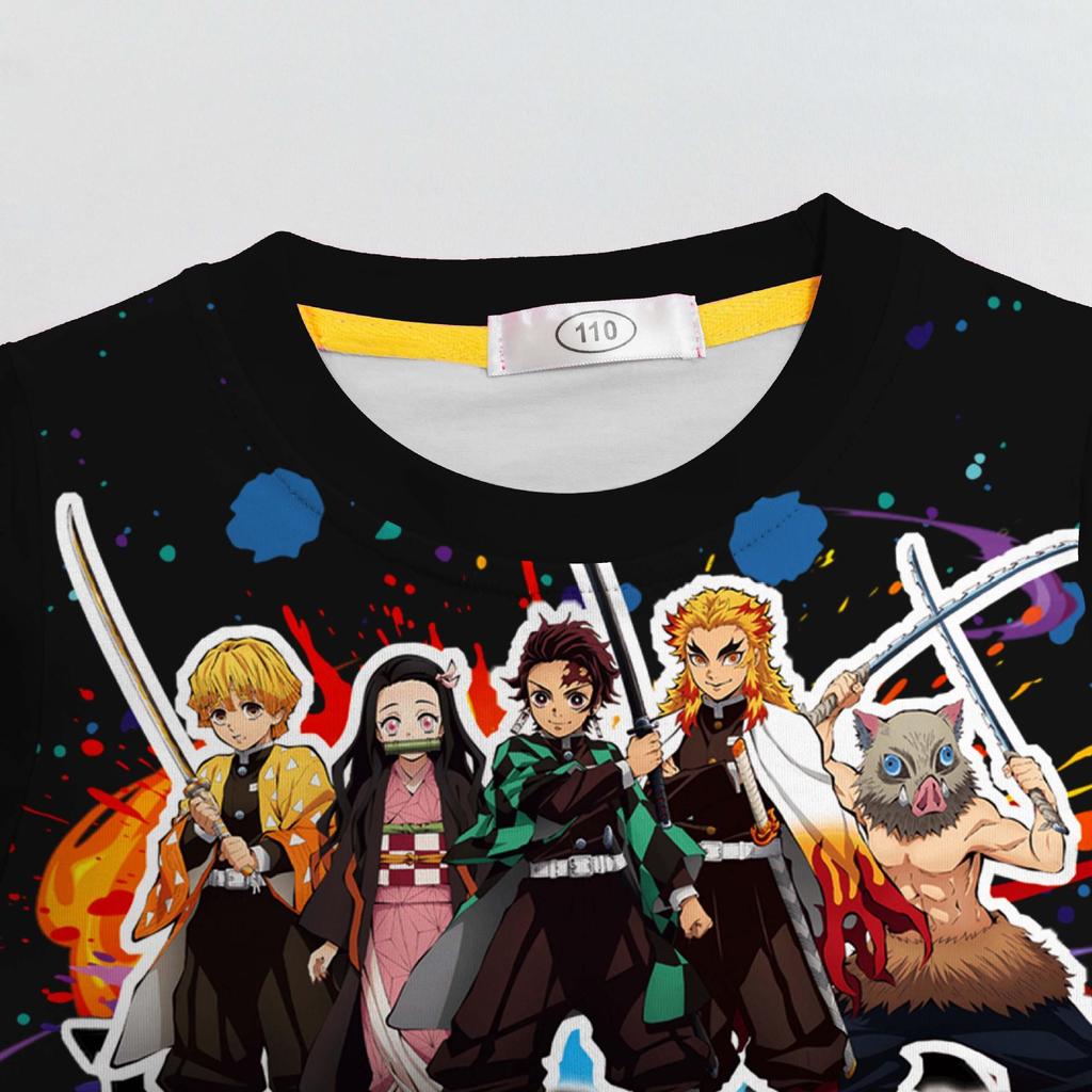 Cross-Border Movie Comic Print Pajama Set for Medium & Large Kids