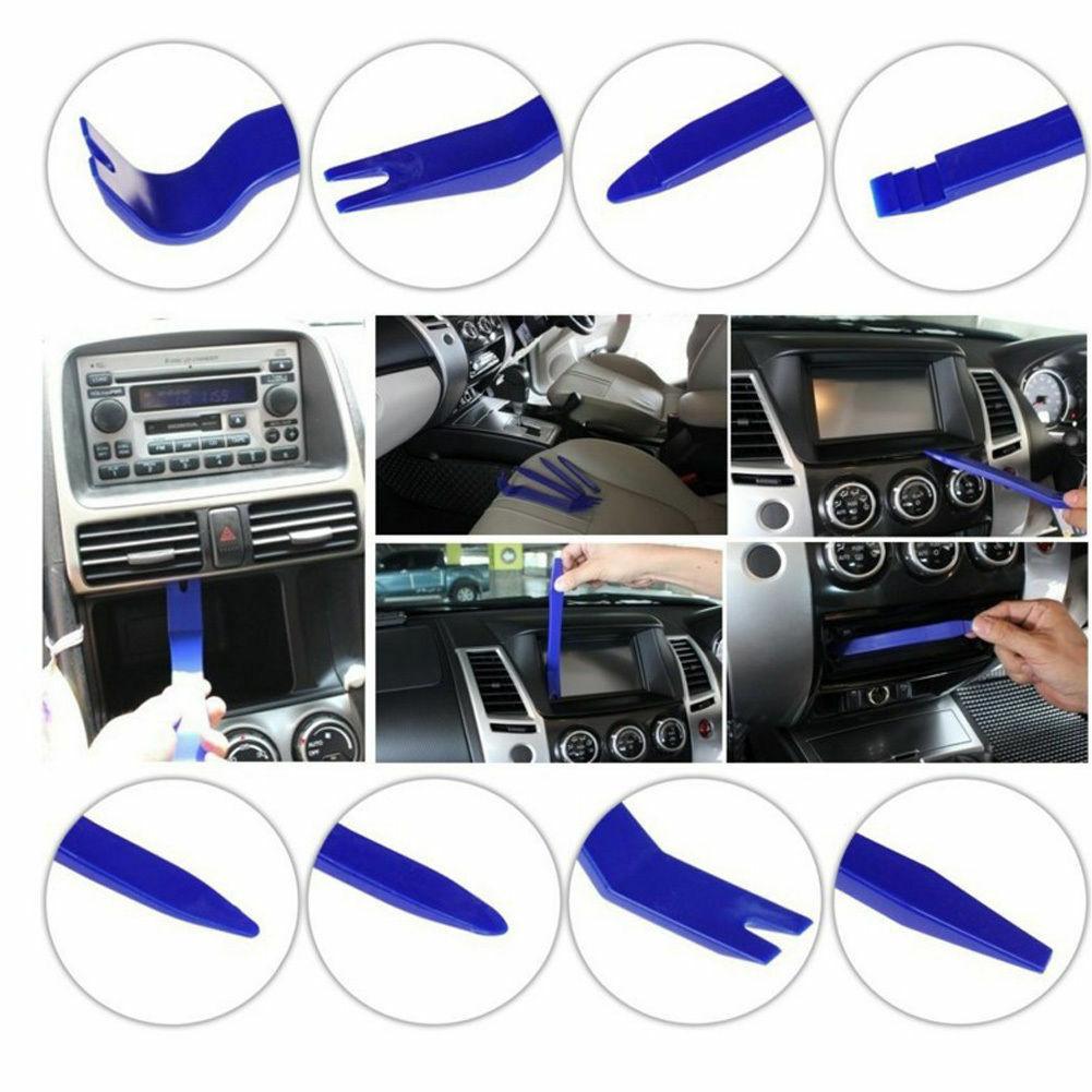 7PCS Car Audio Stereo GPS Dashboard Door Installation Removal Tool Kit Blue