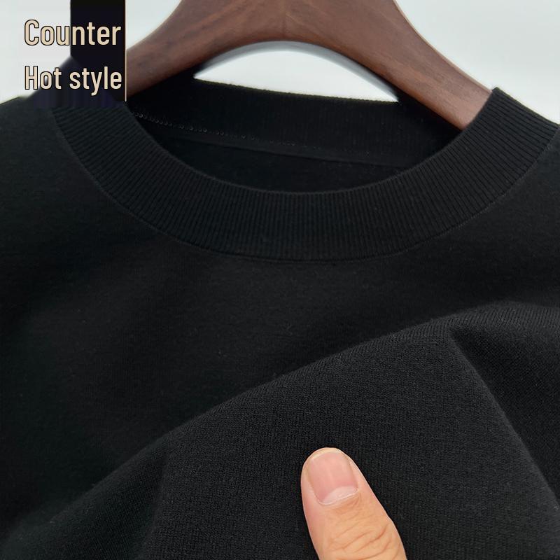 Romon Men's Crew Neck Wool Sweater - Long Sleeve Knitted Top for Spring, Autumn, and Winter