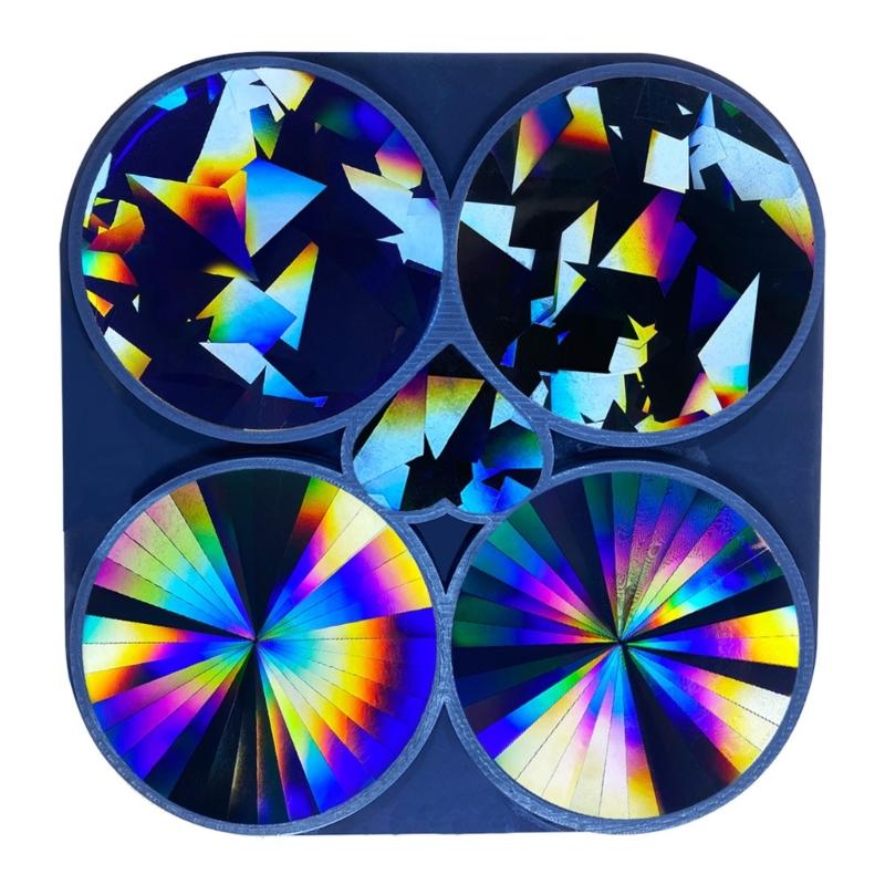 DIY Holographic Silicone Mold Table Cup Cushion Pad Placemat Resin Casting Mold DIY Craft Artwork Home Decorations