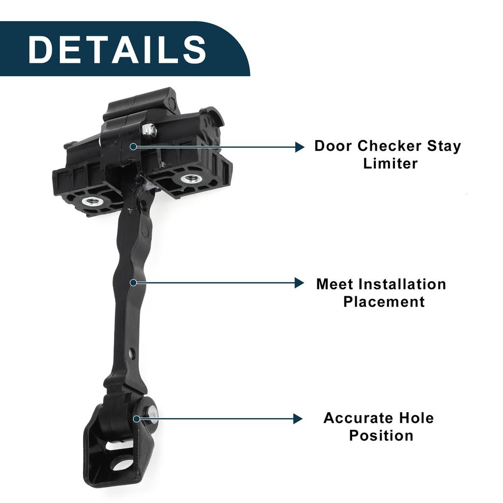 Door Check Strap Stopper Limiter for Toyota Mii Front Left and Right Door Check Bracket Stop Door Checker Arm Assembly for TUCKBOLD SEAT 2011-2020