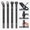 Carbon Fiber Bicycle Seat Post With 5 20 Offset Round Head Clamp Included 27.2mm/31.6mm Diameter