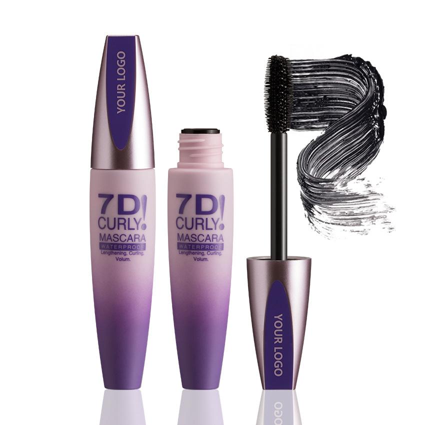 7D Extra-Volumizing Mascara Curl & Extreme Lengthening, Long-Lasting Waterproof Formul Smudge-Proof Rich Black Waterproof Mascara