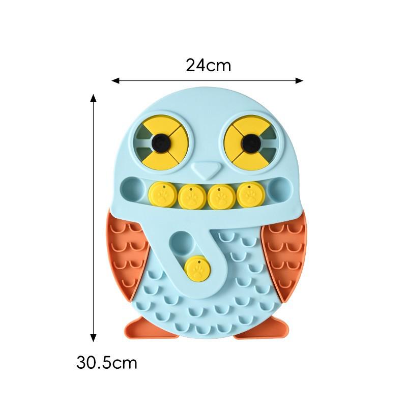 New Anti-Choking Dog Puzzle Training Feeder Bowl - Slow Feed Basin for Pets синий