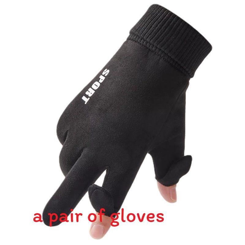 Unisex Fleecelined Riding Gloves With Touchresponsive Palm For Commuters And Cyclists