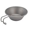 Ultralight Camping Cookware Outdoor Camping Picnic Bowl Cup with Folding Handle for Hiking