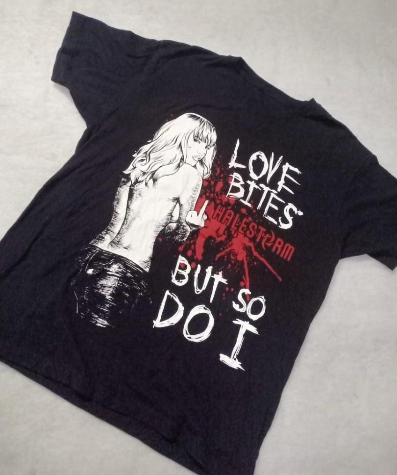 HALESTORM Футболка LOVE BITES BUT SO DO I Унисекс Концертная S-5XL B108 Унисекс Футболка XXXXL