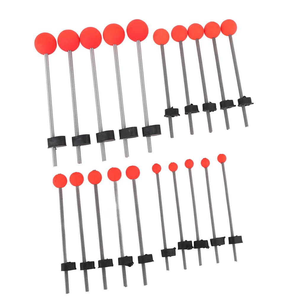 20PCS Red Ball Spring Rod Tip 8cm 10cm 14cm 16cm High Strength Winter Fishing Rod Tip Ice Fishing Equipment