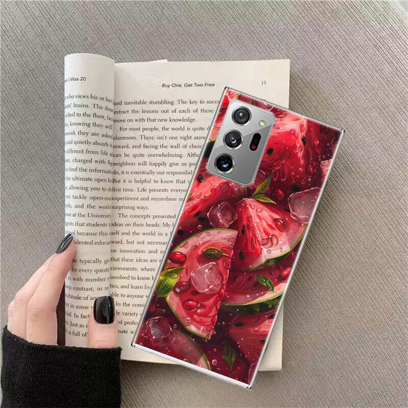 Watermelon Summer Fruit Phone Case For Samsung Galaxy S25 Edge S24 S23 FE S22 S26 Ultra S21 S20 S10 Plus Capa Soft