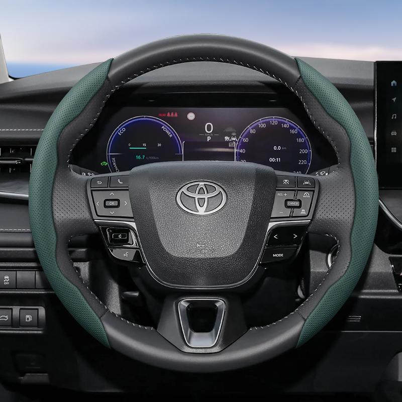 

Suitable for Toyota Breathable Hole Leather Steering Wheel Cover Segmented Quick Release Design Non-Slip Durable Chr Yaris Auris Rav4 Corolla Hilu