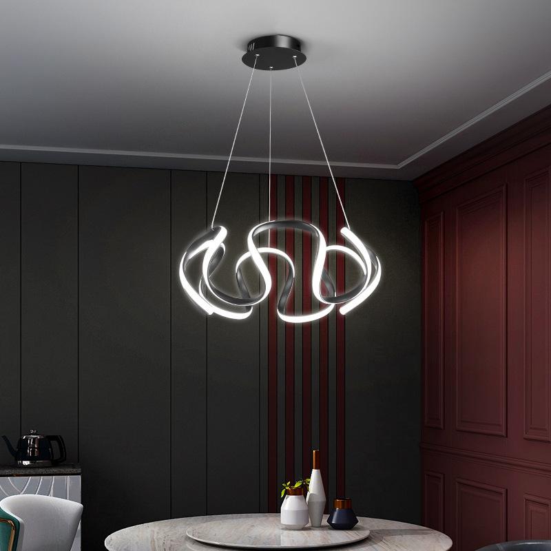 Modern Chandelier Led Chandelier Round Gold/black Chandelier Kitchen Living Room Dining Room Kitchen Room Lighting