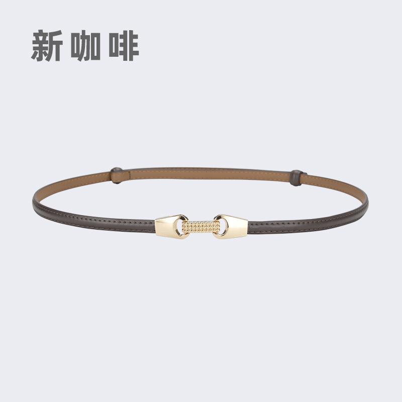 

Изящный пояс для женщин, кожаный ремень на пуговицах, женские повседневные брюки, ремень-цепочка 50-95cm