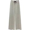 Lazy Wide Leg Pant Women's Spring Summer and Autumn Casual High-waisted Draped Striped Drag Floor Straight Trousers