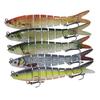 5-Piece Large Multi-Jointed Bionic Soft Lure Set Saltwater Freshwater Fishing Sinking Hard Bait