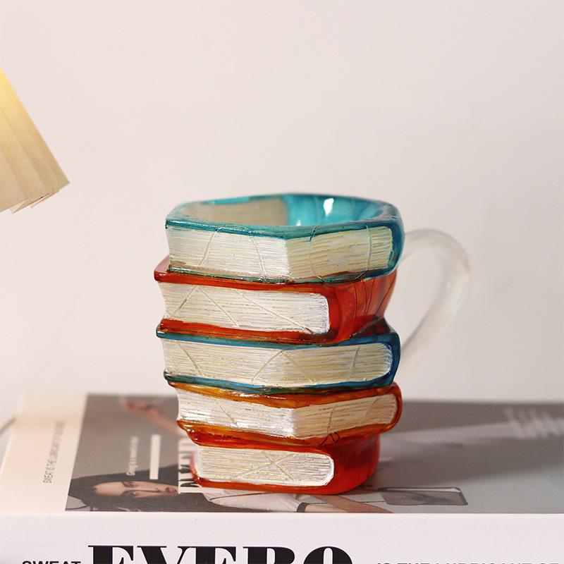 Kreativ Målad Glasmugg: Idealisk för kaffe eller te