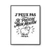 Poster I Can't I Prefer My Sheep I Can't Minimalist | Photo Paper Poster 310 G Pearlescent Finish Size A2