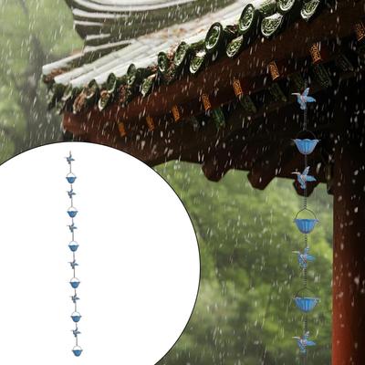 Gutters Downspouts Rain Chain Garden Easy Installation Functional House Collector Cups Yard