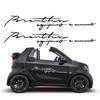 2 Stück Englischer Auto-Karosserie-Vinyl-Film-Aufkleber Für Mercedes Benz Smart Fortwo Forfour 453 451 Auto-Dekor-Aufkleber Zubehör