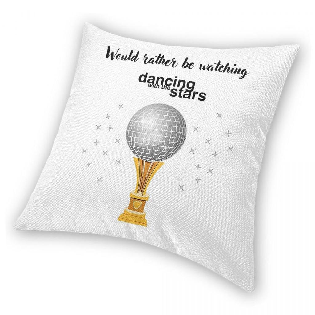 Watching Dancing With The Stars Square Pillowcase Polyester Linen Velvet Pattern Zip Decorative Pillow Case Home Cushion Cover