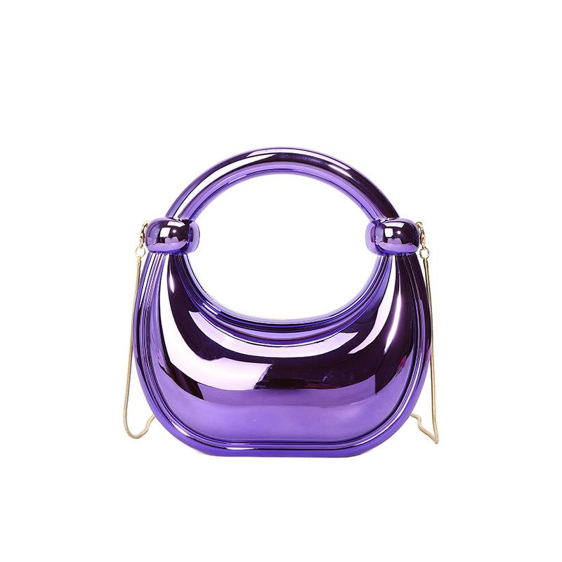 Acrylic Box Bag 2025 New European and American Fashion Candy Color Internet Celebrity Women Chain Crossbody Dumpling Bag Tide