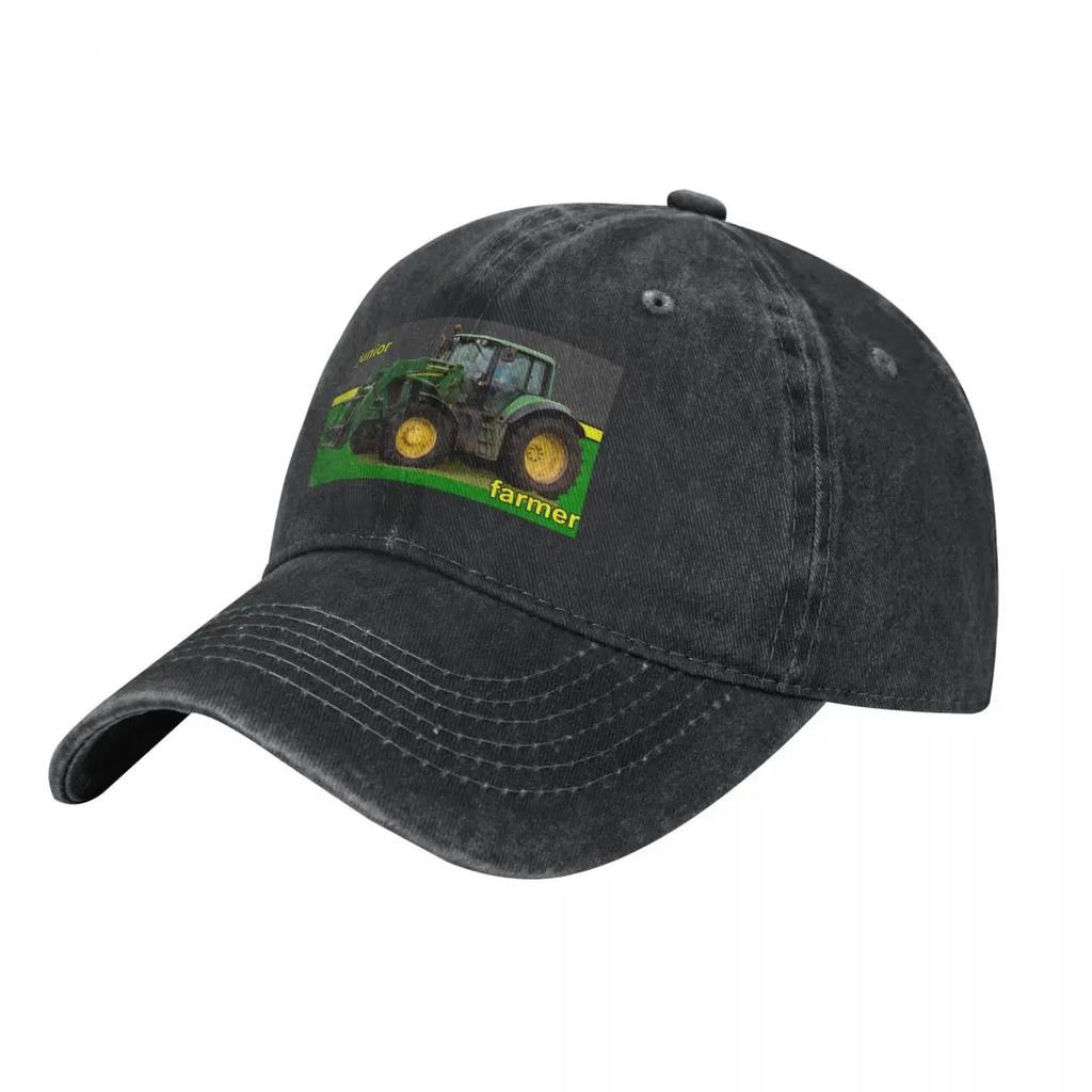 Junior Farmer Green Tractor Baseball Cap Cute Vintage Hat Baseball Cap Sun Cap Womens Beach Visor Unisexs