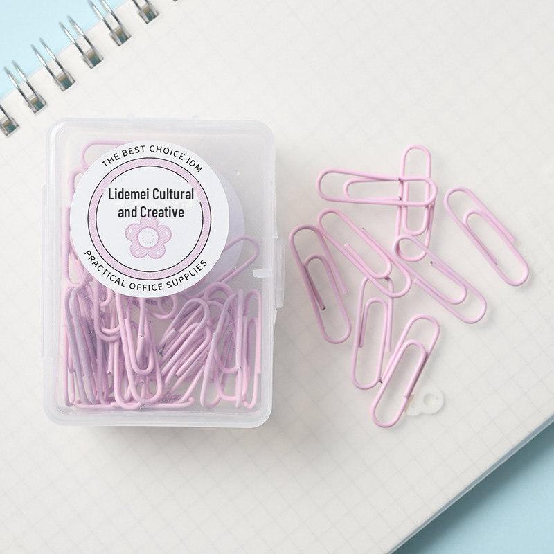 Lidemei Macaron Paper Clips - Colorful, Creative, Large & Small Metal Clips for Office Use