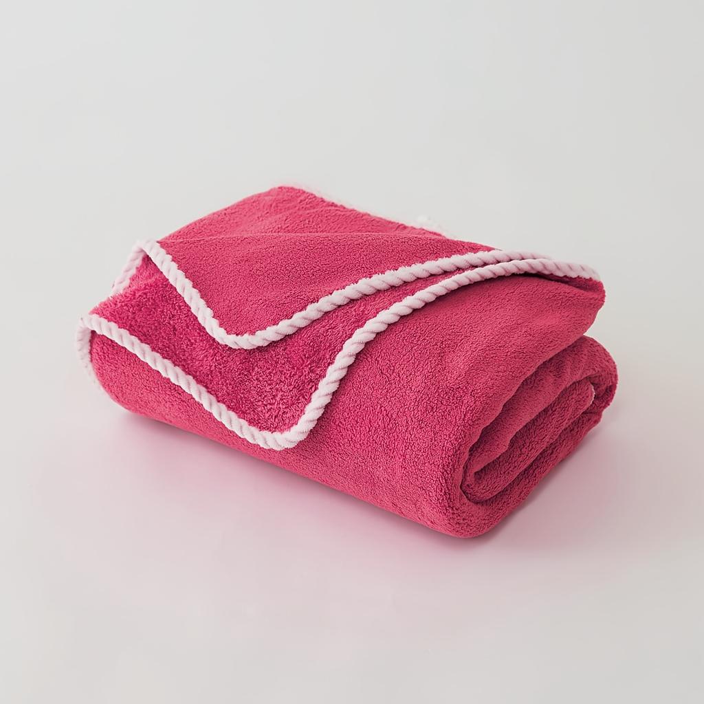 Luxury Polyester Bath Sheet - Modern Woven Oblong Towel, Super Soft Space Theme, Solid Pattern, Extra Large & Ultra Absorbent - 290gsm