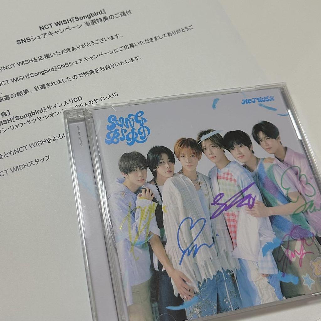 [USED] NCT WISH Songbird Autographed CD