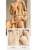 2022 Fall/Winter Women's 100% Wool Casual Knit Sweater & Cashmere Sweatshirt Set