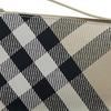 Burberry Check Canvas Sling Crossbody Bag With Gold Bell Charm & Hardware For Daily Use