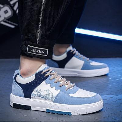Sneakers Uomo Trend Scarpe da Skateboard per Uomo Sneakers Casual Uomo Versatili Cuciture Platform Scarpe Studente Tenis Masculino